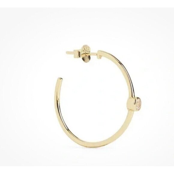 Marrin Costello Mystique Hoops Topaz Gold-Plated Sterling Silver Classic Mature - Picture 5 of 7